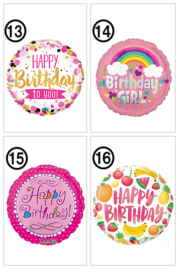 誕生日 バルーン】Little Birthday Pink＆Gold/メッセージが選べる9種