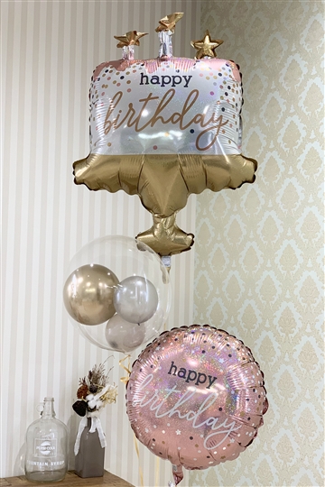Birthday cake confetti / Pink&Gold